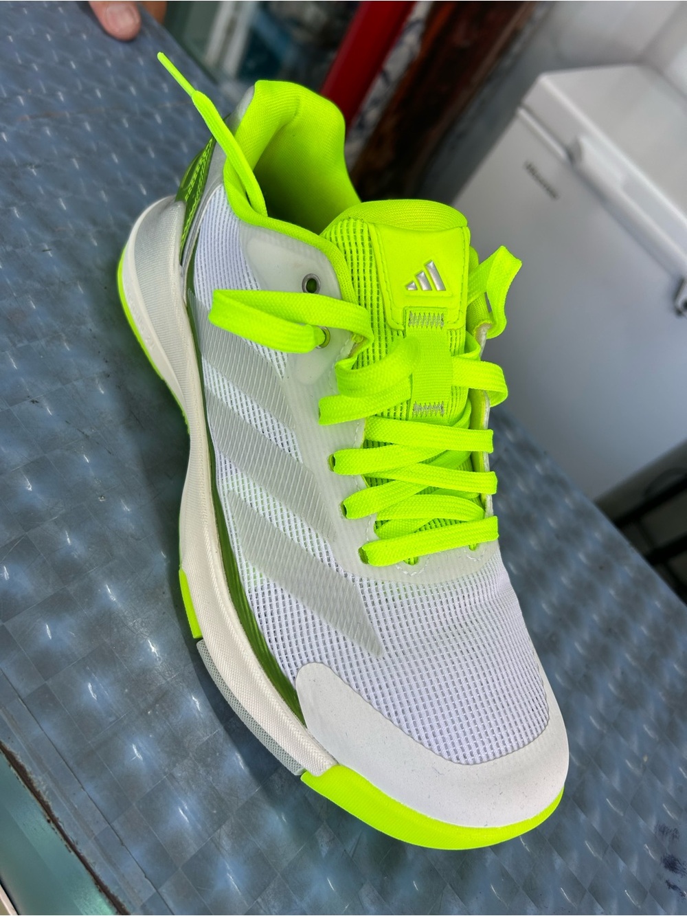 Brand New adidas crazy quick White and Neon Green Pádel Performance Sneaker